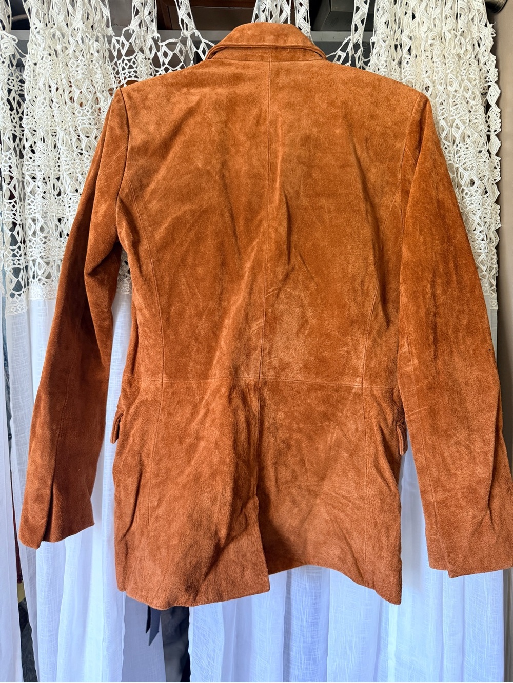 Free People: BlankNYC: Suede Double-Breasted Blazer: M: Cinnamon - Picture 6 of 7